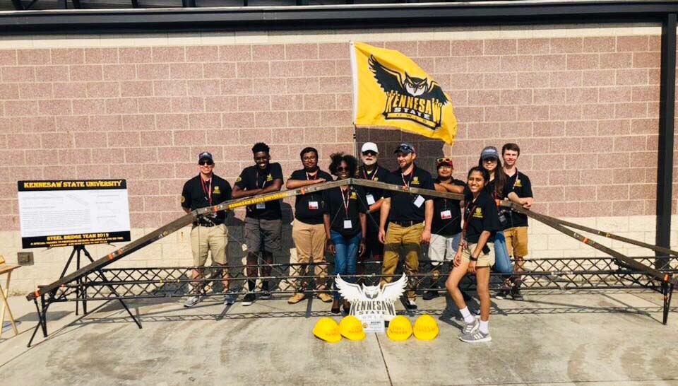 Kennesaw State Steel Bridge Team Finishes Top 20 in National